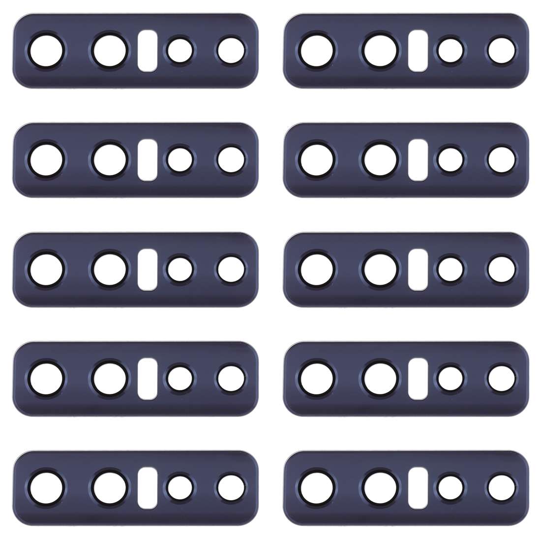 For Vivo V17 Pro 10pcs Back Camera Lens (Black)