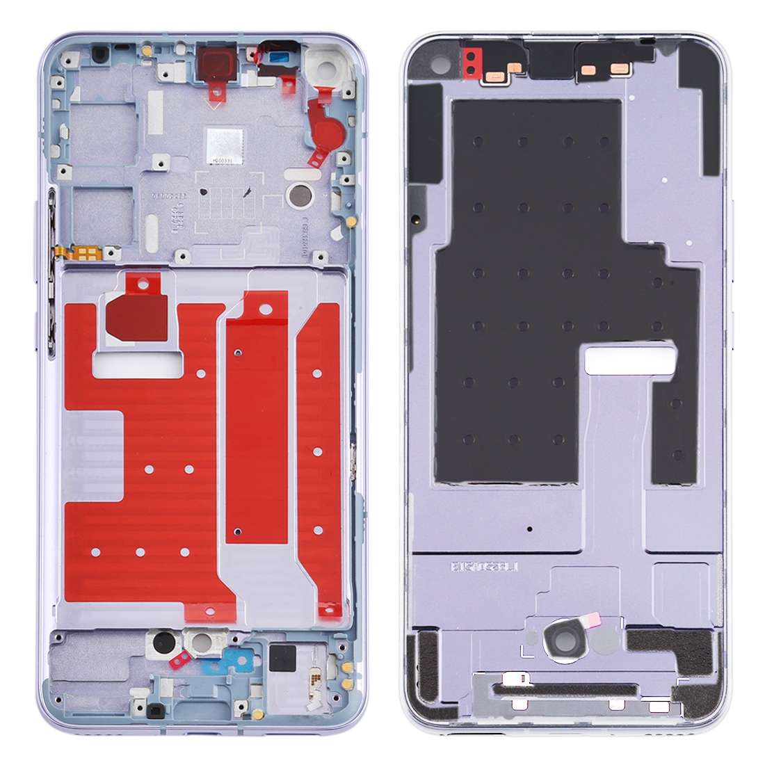 Middle Frame Bezel Plate for Huawei Nova 7 5G(Black)