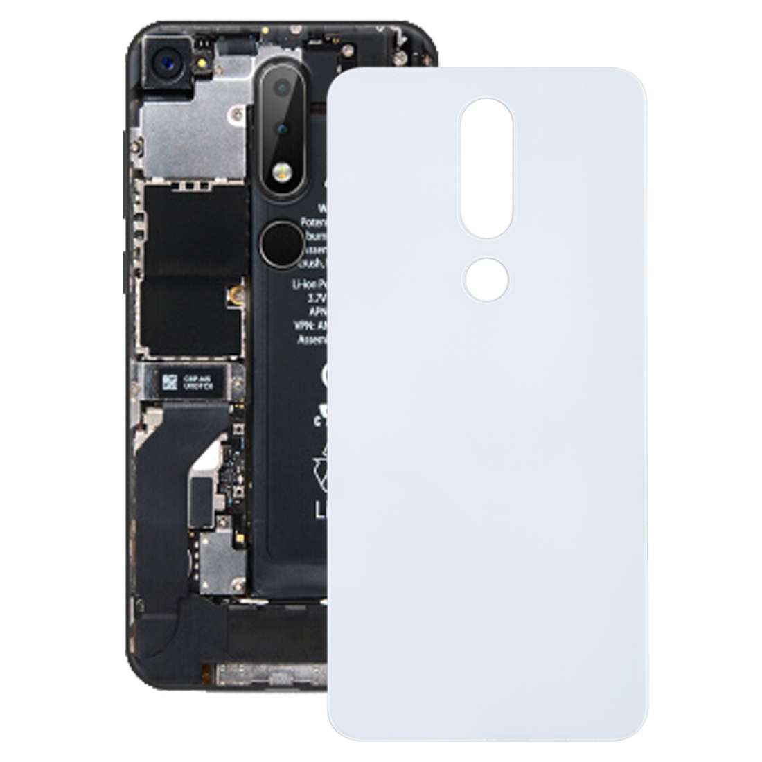 Back Cover for Nokia X6 (2018)(Black)