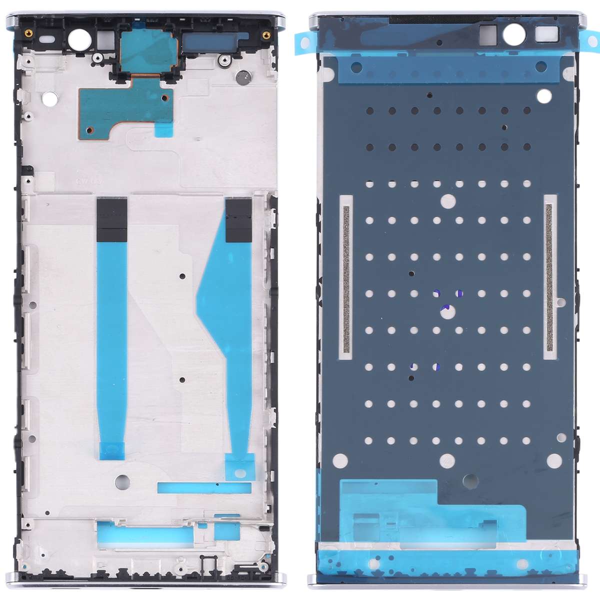 Front Housing LCD Frame Bezel for Sony Xperia XA2 Plus(Silver)
