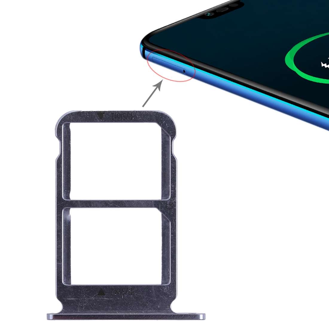 SIM Card Tray for Huawei Honor 10 (Black)