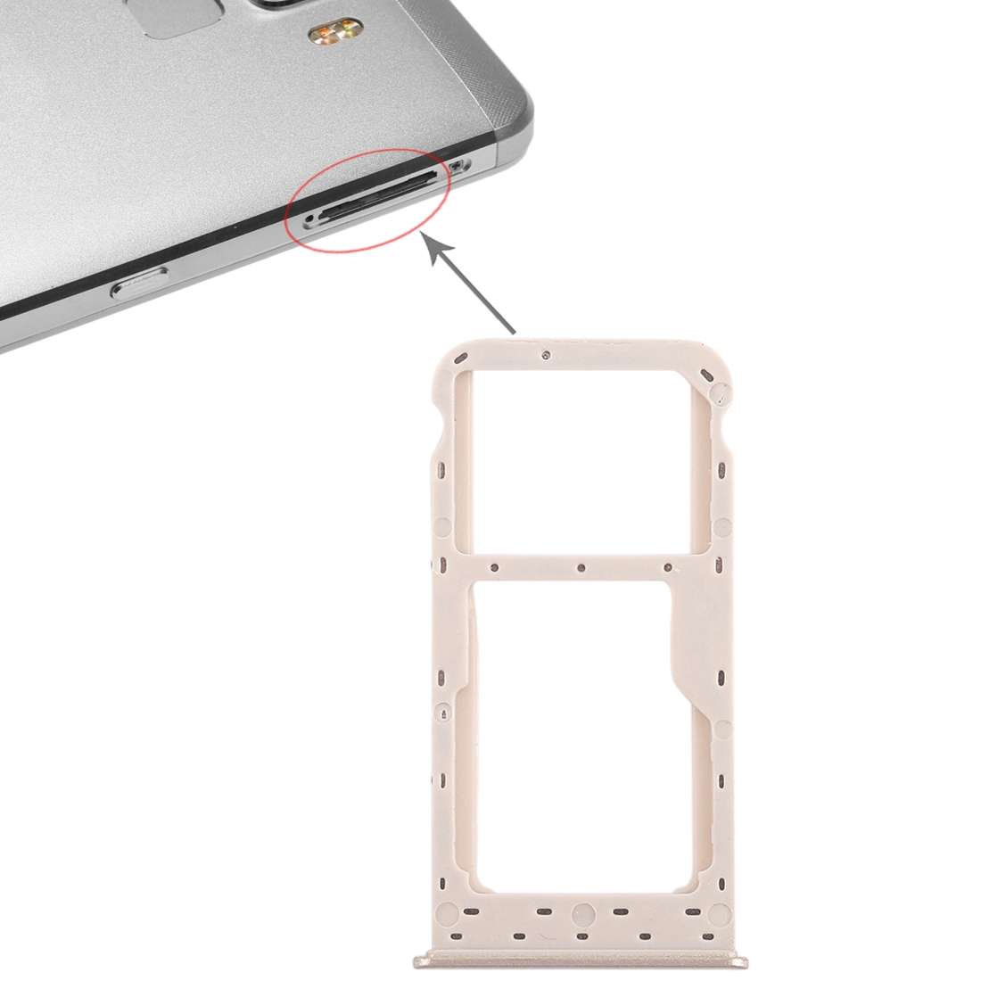 SIM Card Tray for Huawei Honor 7S (Blue)
