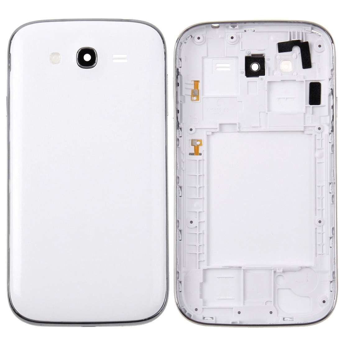 For Galaxy Grand Duos / i9082 Middle Frame Bezel + Battery Back Cover (Black)