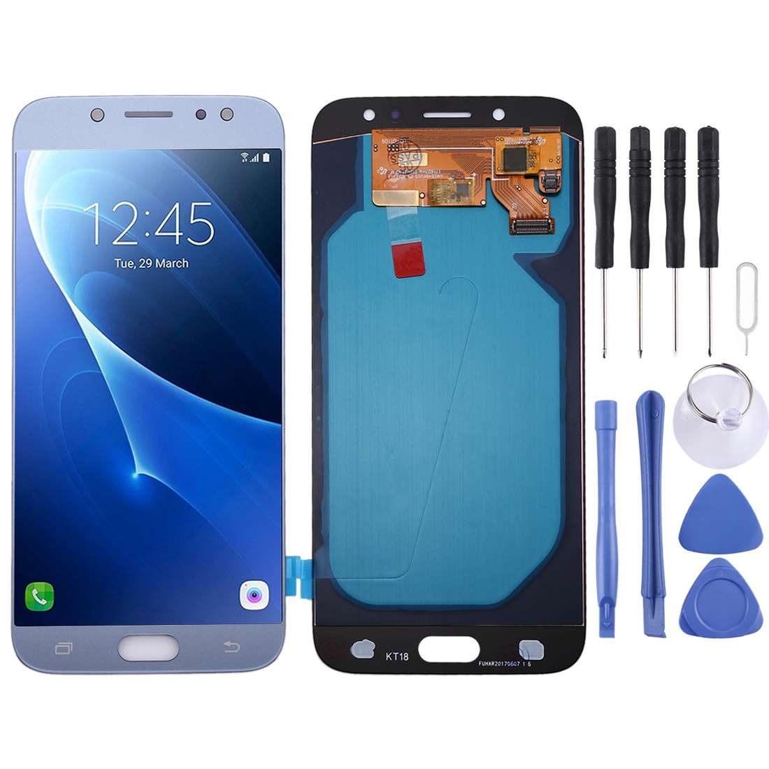 Oled LCD Screen for Galaxy J7 (2017) / J7 Pro, J730F/DS, J730FM/DS with Digitizer Full Assembly (Bla