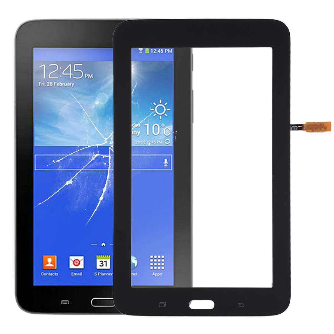 For Galaxy Tab 3 Lite 7.0 VE T113 Touch Panel (White)