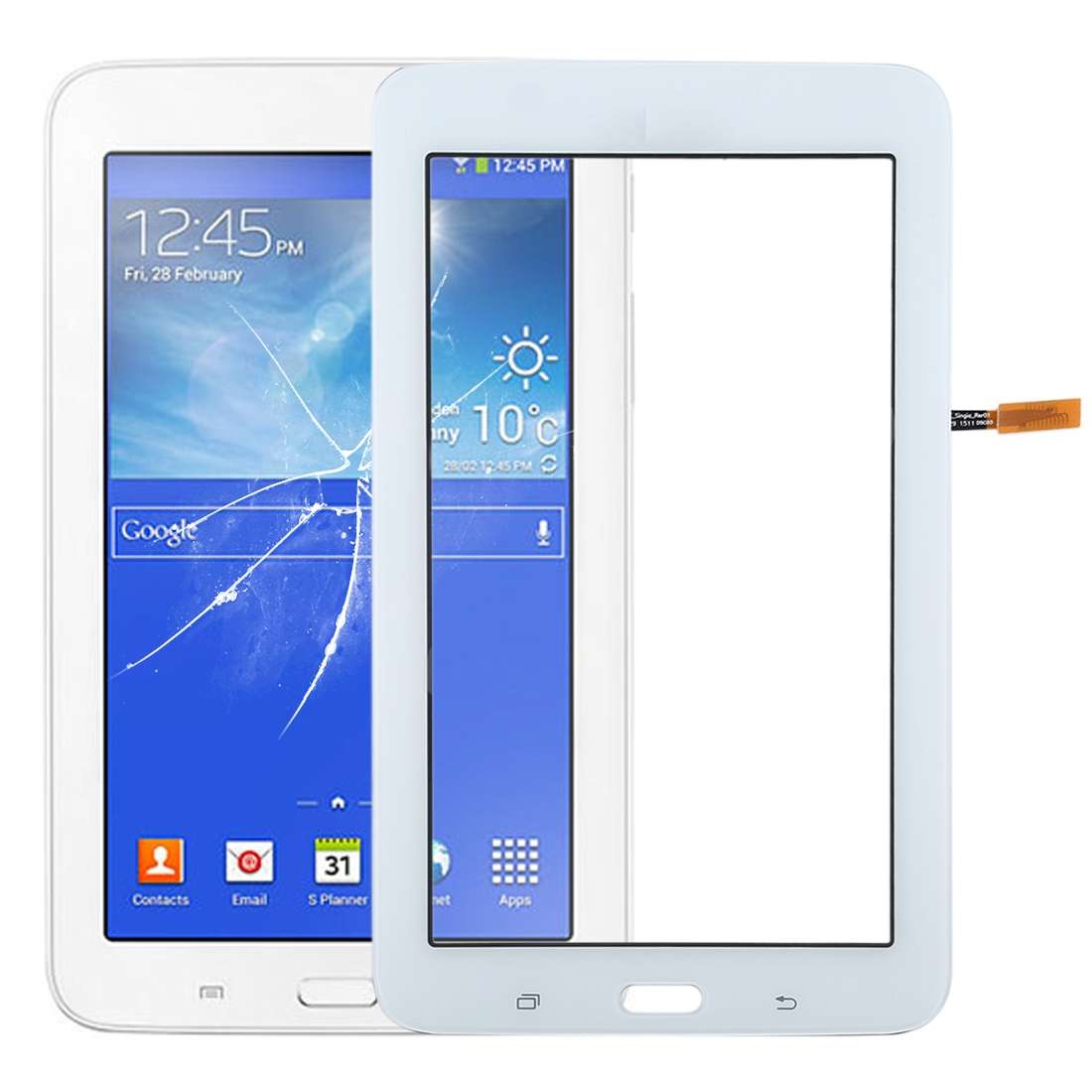 For Galaxy Tab 3 Lite 7.0 VE T113 Touch Panel (White)