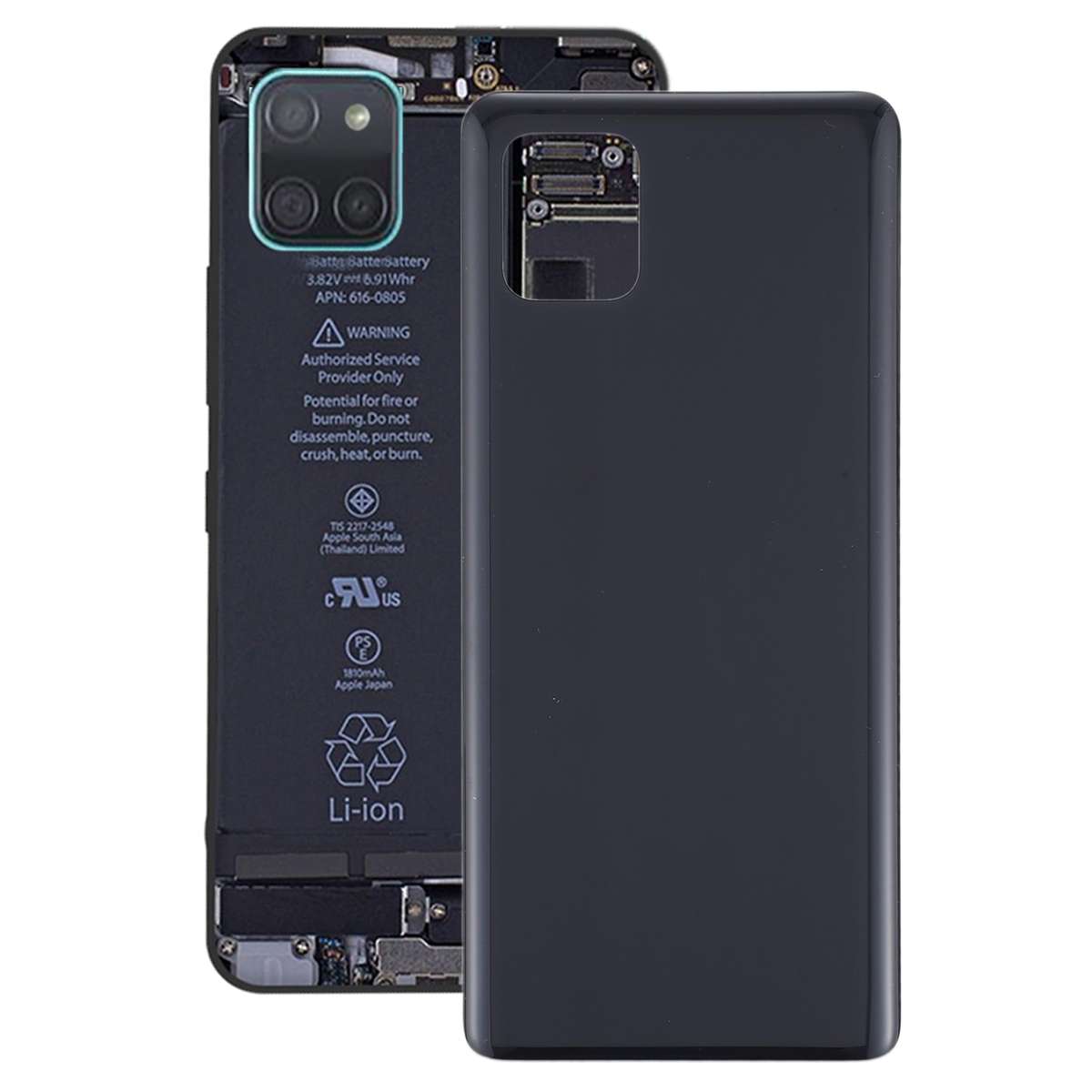 For Samsung Galaxy Note10 Lite Battery Back Cover (Black)