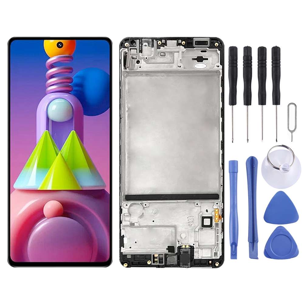 Original LCD Screen for Samsung Galaxy M51 SM-M515 Digitizer Full Assembly With Frame
