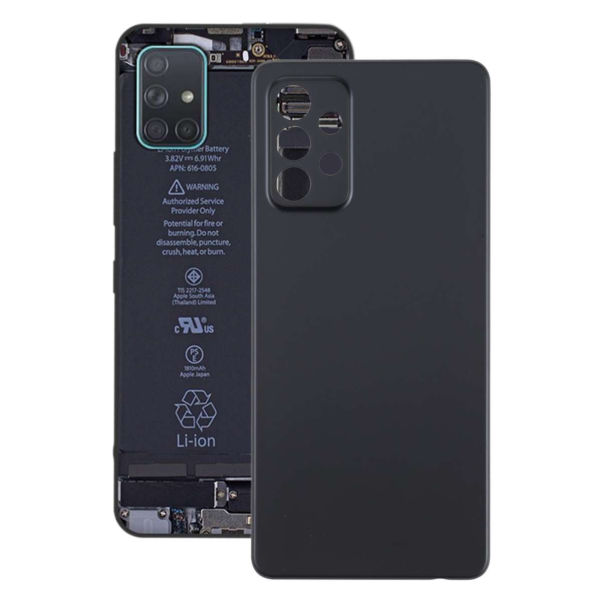 For Samsung Galaxy A72 5G Battery Back Cover (Black)