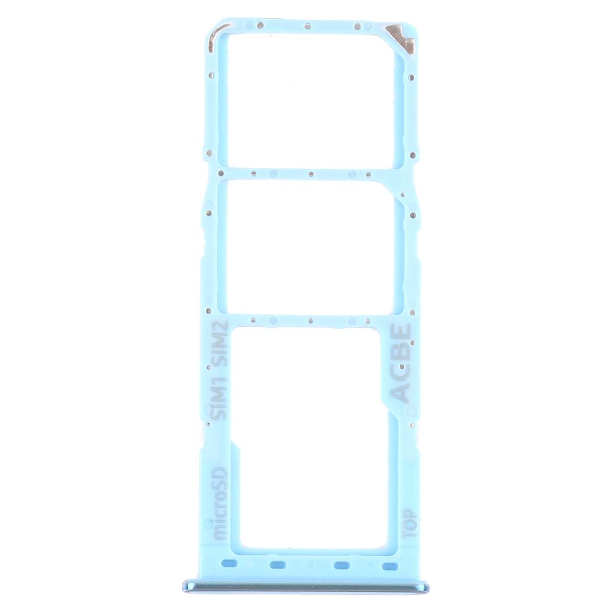 For Samsung Galaxy A32 SM-A325 SIM Card Tray + SIM Card Tray + Micro SD Card Tray (Black)