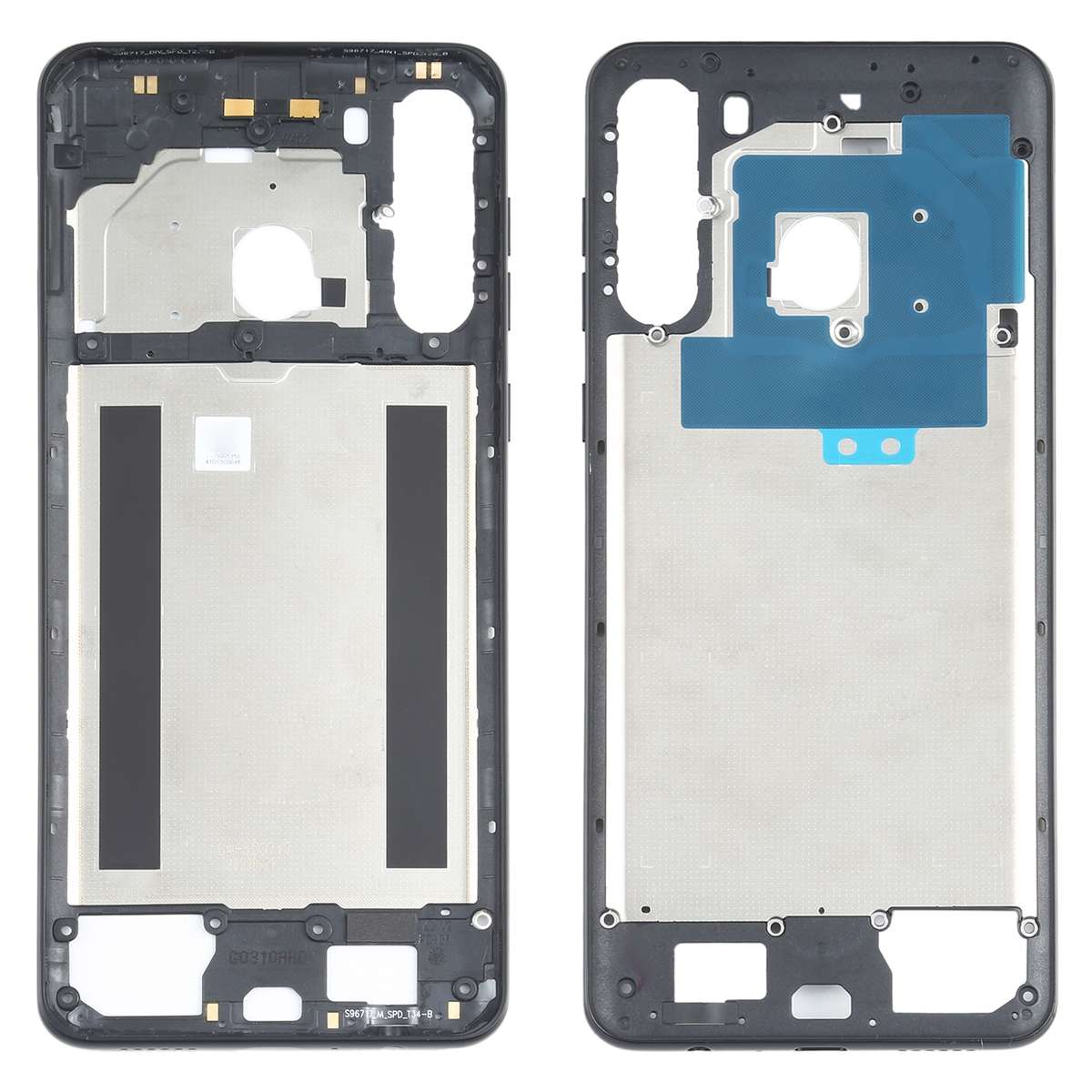 For Samsung Galaxy A21 SM-A215 Middle Frame Bezel Plate (Black)