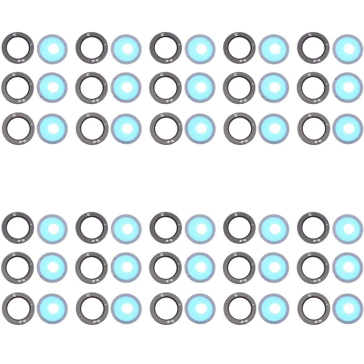 For Samsung Galaxy A32 5G SM-A326 10pcs Back Camera Lens