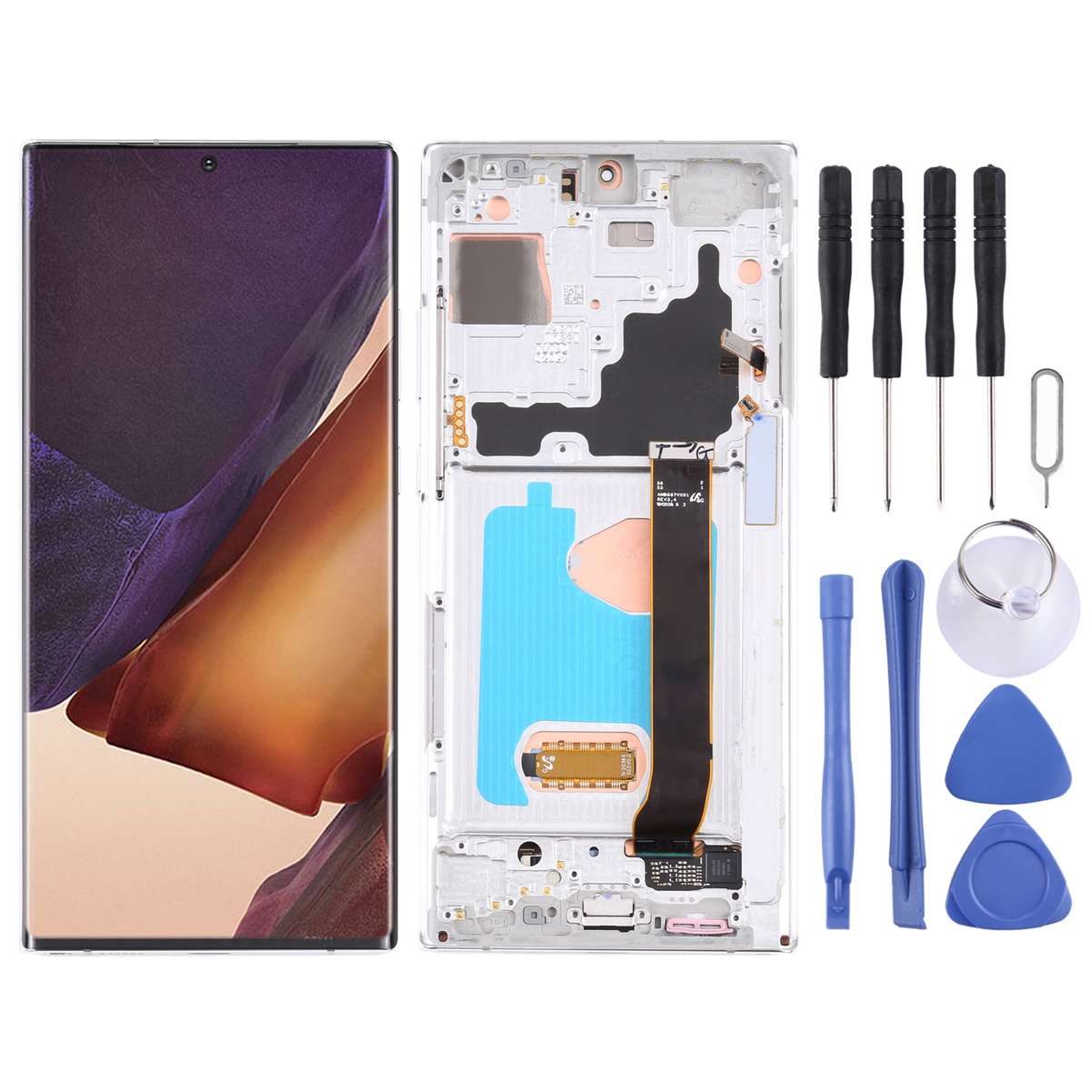 Original Super AMOLED LCD Screen for Samsung Galaxy Note20 Ultra SM-N986(5G Version) Digitizer Full