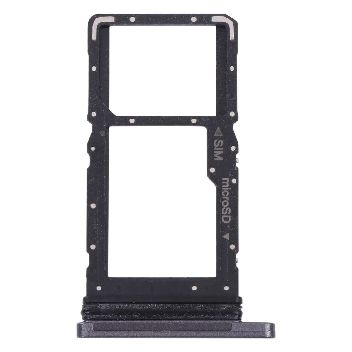 For Samsung Galaxy Tab A7 10.4 (2020) SM-T505 SIM Card Tray + Micro SD Card Tray (Black)