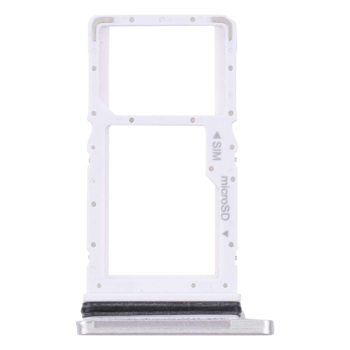 For Samsung Galaxy Tab A7 10.4 (2020) SM-T505 SIM Card Tray + Micro SD Card Tray (Black)