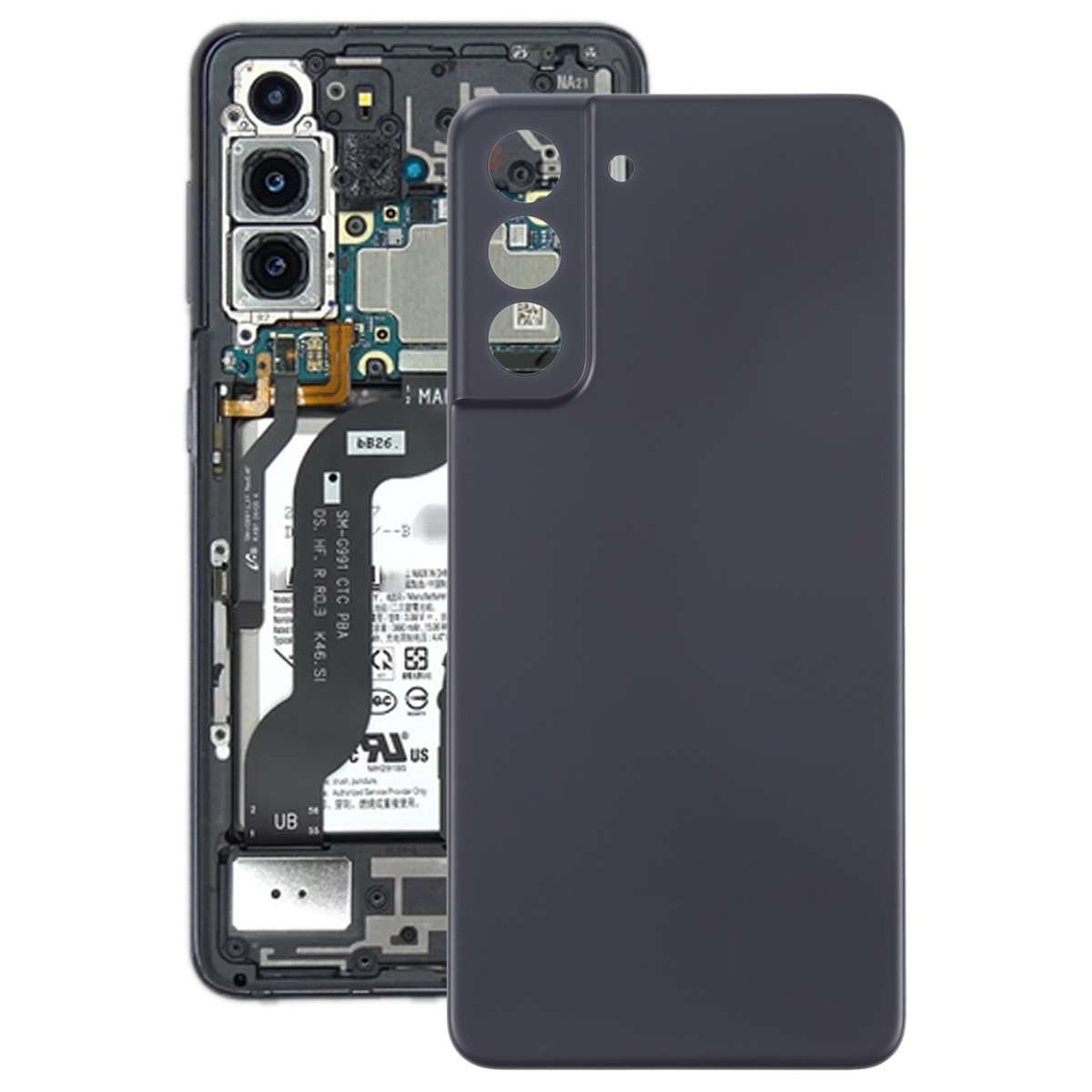For Samsung Galaxy S21 FE 5G SM-G990B Battery Back Cover (Black)