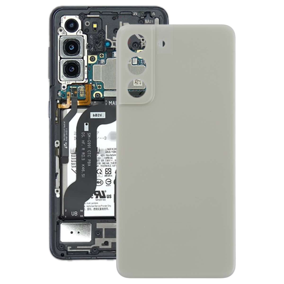 For Samsung Galaxy S21 FE 5G SM-G990B Battery Back Cover (Black)