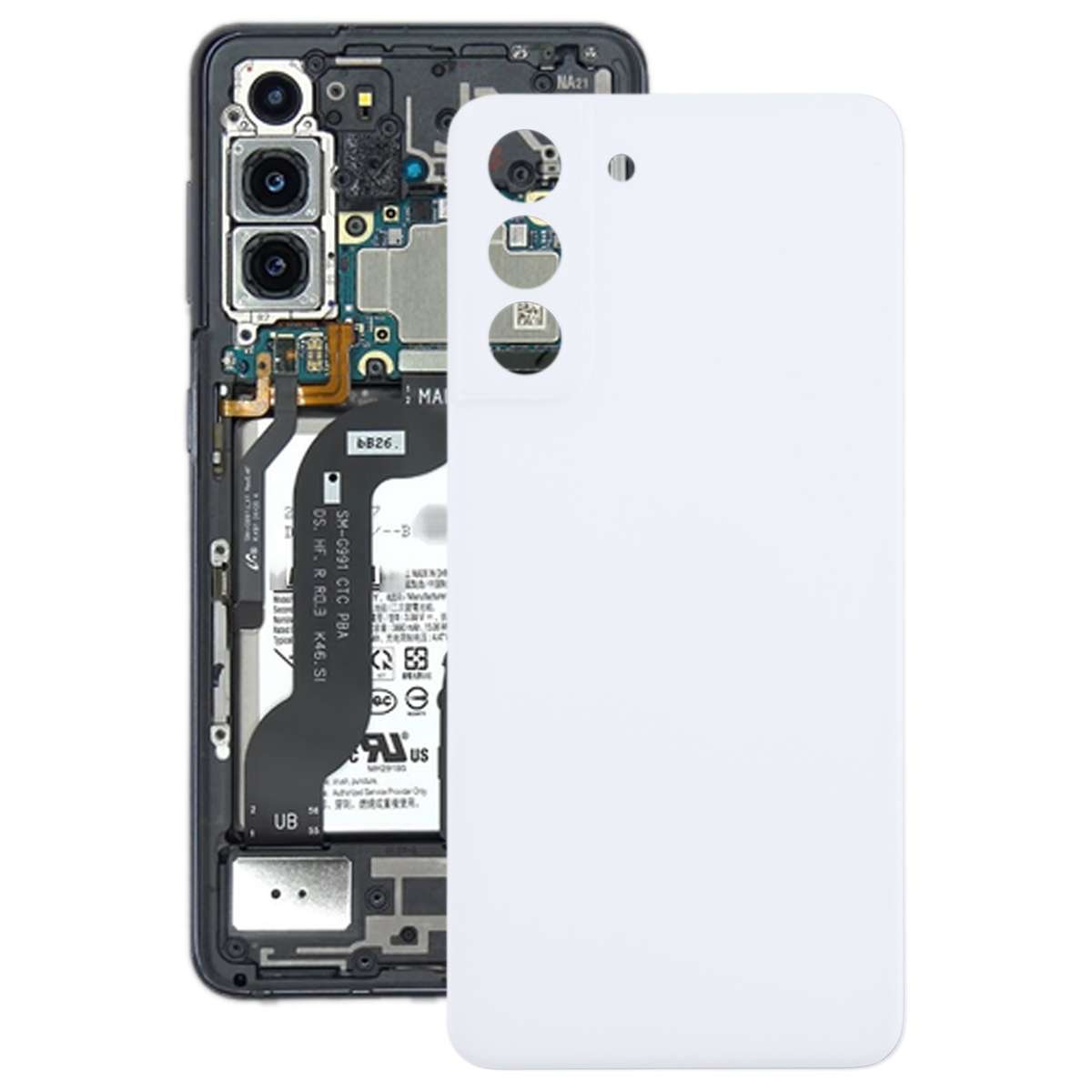 For Samsung Galaxy S21 FE 5G SM-G990B Battery Back Cover (Black)