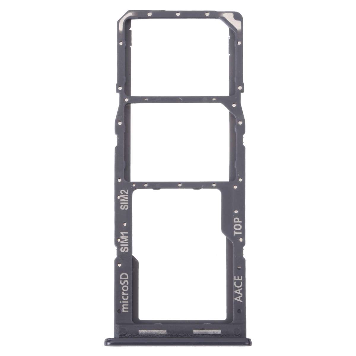 For Samsung Galaxy A13 SM-A135 Original SIM Card Tray + SIM Card Tray + Micro SD Card Tray (Black)