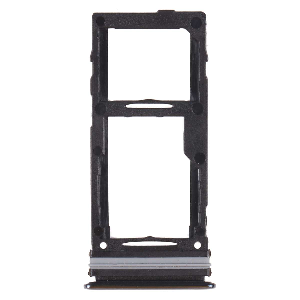 For Samsung Galaxy A72 SM-A725 SIM Card Tray + SIM Card Tray / Micro SD Card Tray (Black)