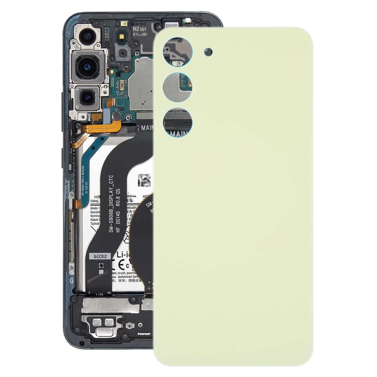 For Samsung Galaxy S23+ SM-S916B OEM Glass Battery Back Cover(Black)