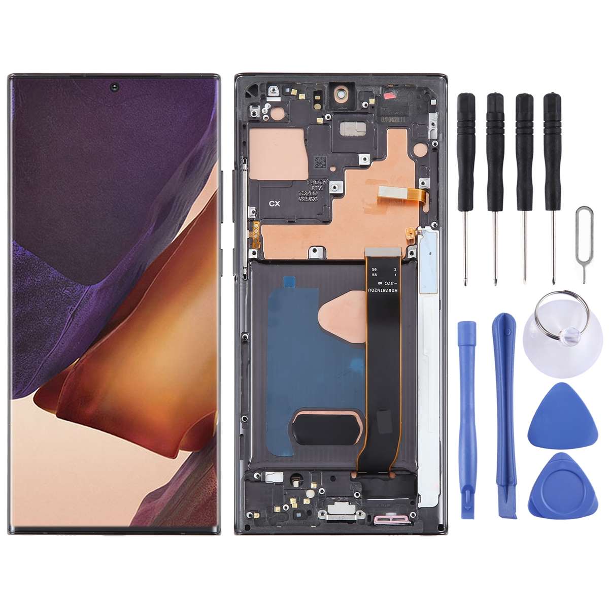 For Samsung Galaxy Note20 Ultra 5G SM-N986B 6.67 inch OLED LCD Screen Digitizer Full Assembly with F