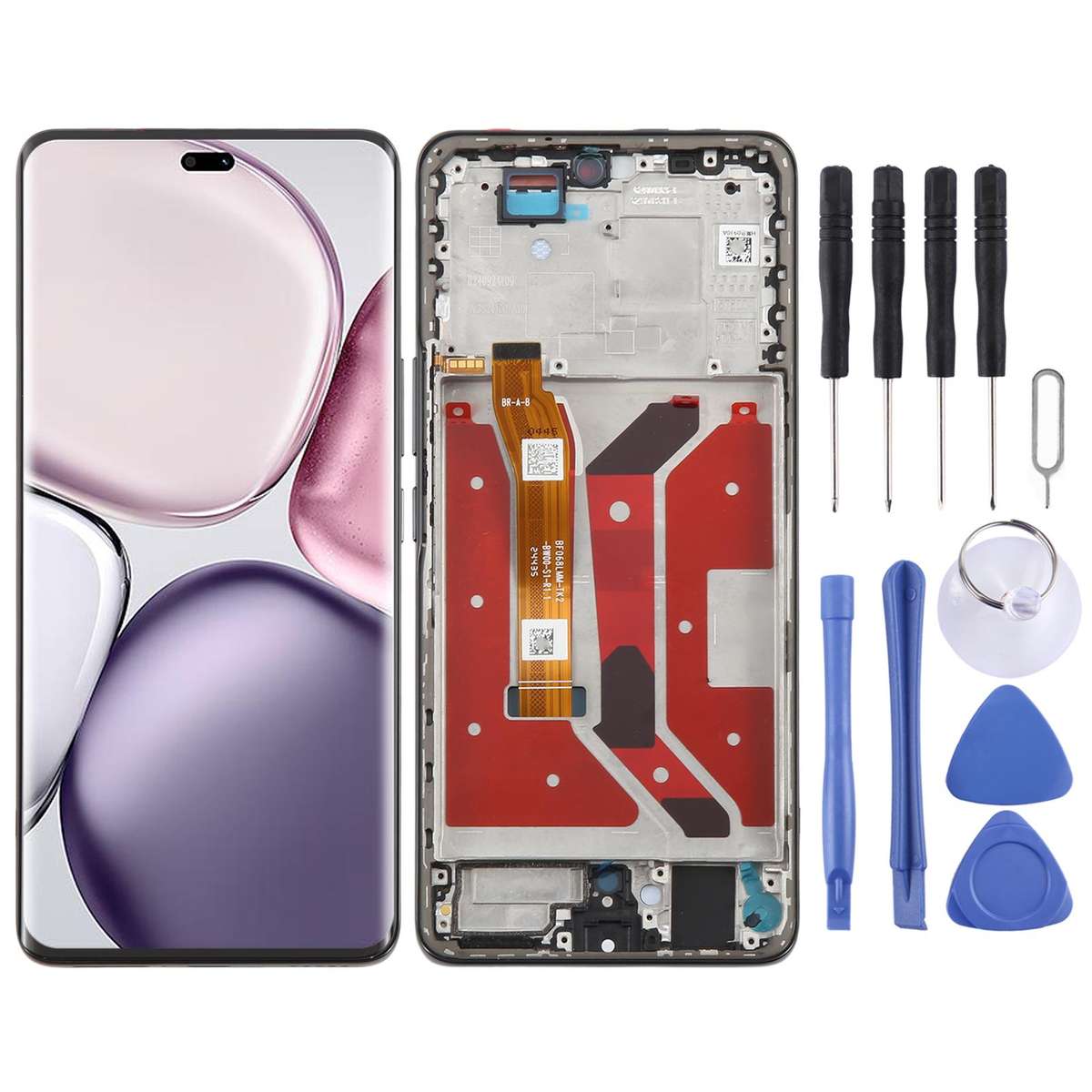 For Honor Magic7 Lite Original LCD Screen Digitizer Full Assembly with Frame (Black)