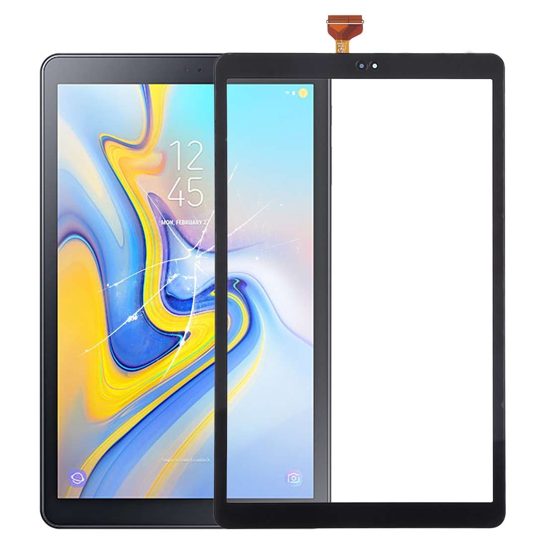 For Galaxy Tab A 10.5 / SM-T590 Touch Panel (Black)
