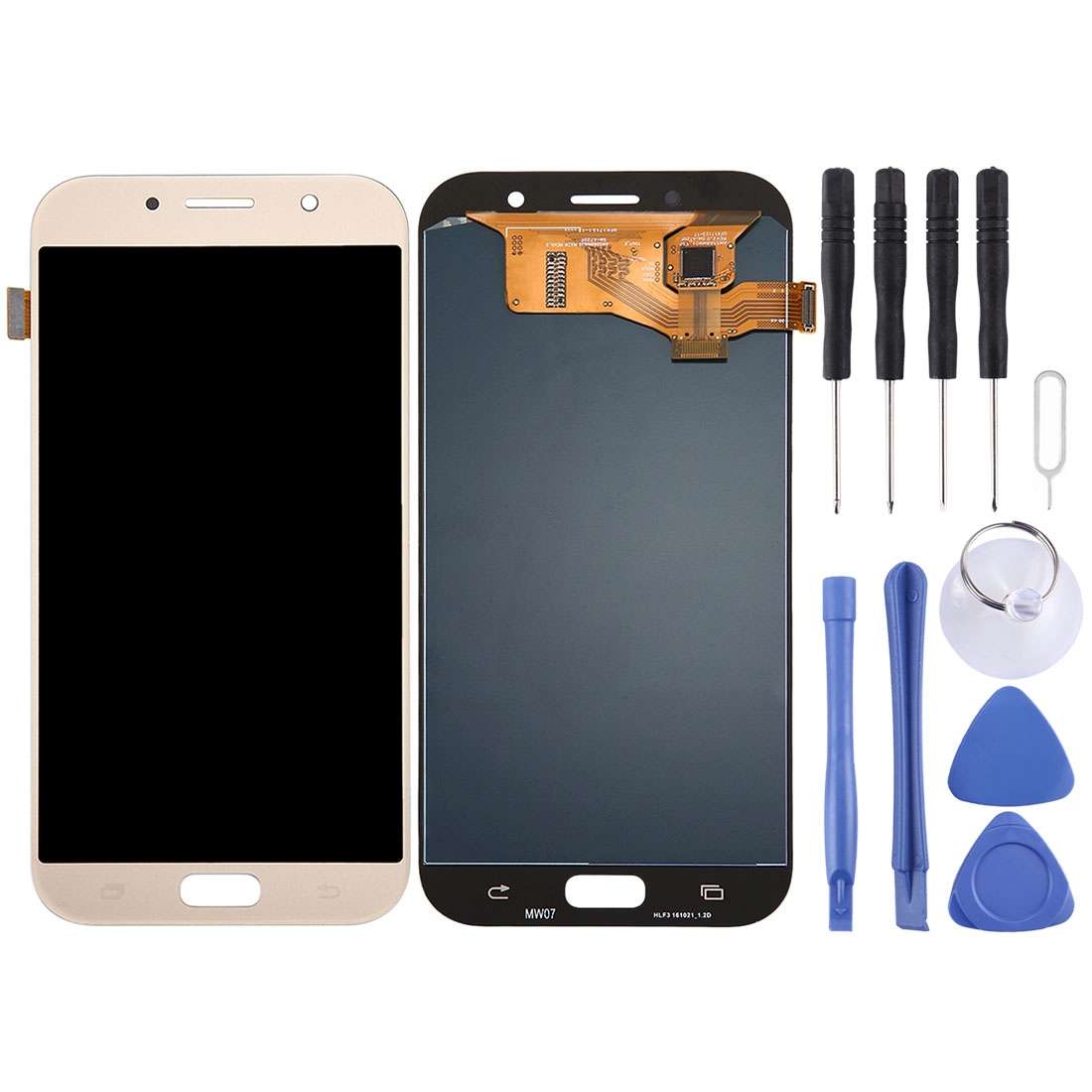 Original Super AMOLED LCD Screen for Galaxy A7 (2017), A720F, A720F/DS with Digitizer Full Assemb...
