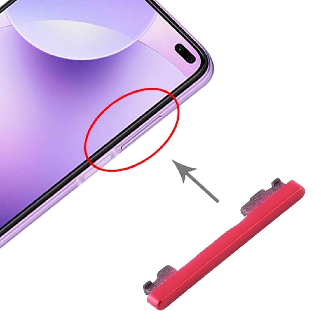 Power Button and Volume Control Button for Xiaomi Redmi K30 (Blue)
