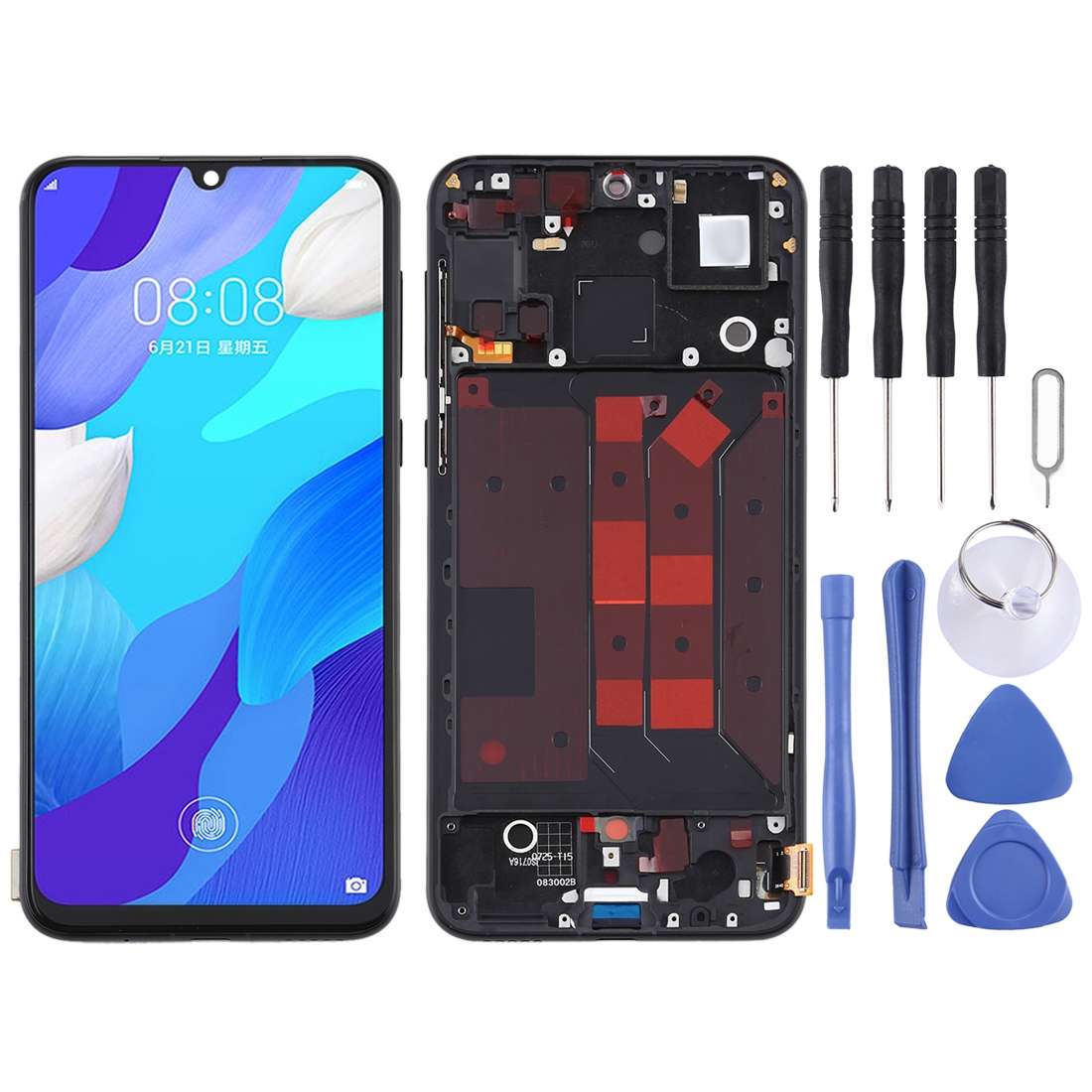Original OLED LCD Screen for Huawei Nova 5 Pro Digitizer Full Assembly with Frame(Purple)