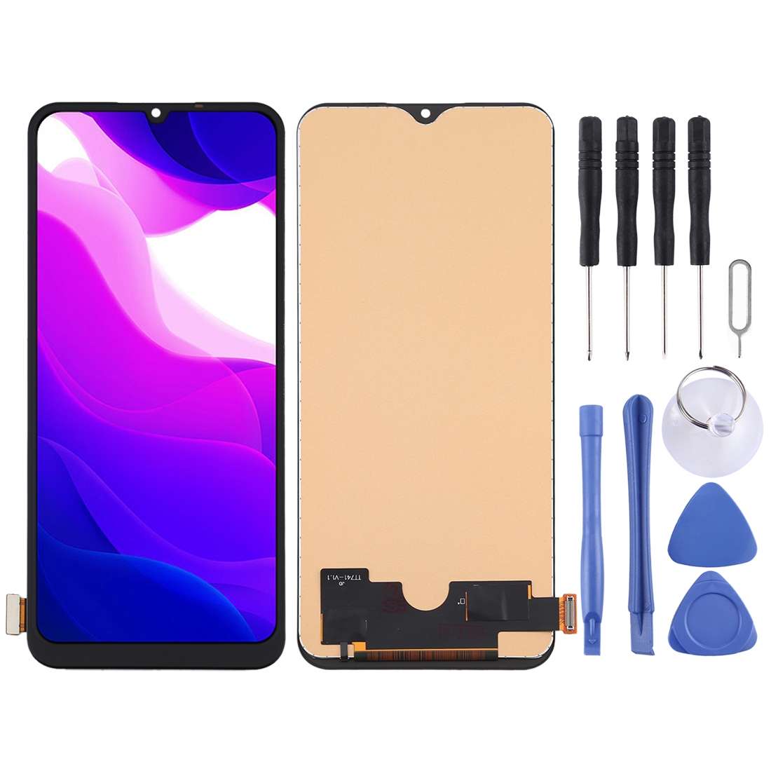 TFT LCD Screen for Xiaomi Mi 10 Lite 5G / Mi 10 Youth 5G with Digitizer Full Assembly, Not Supportin