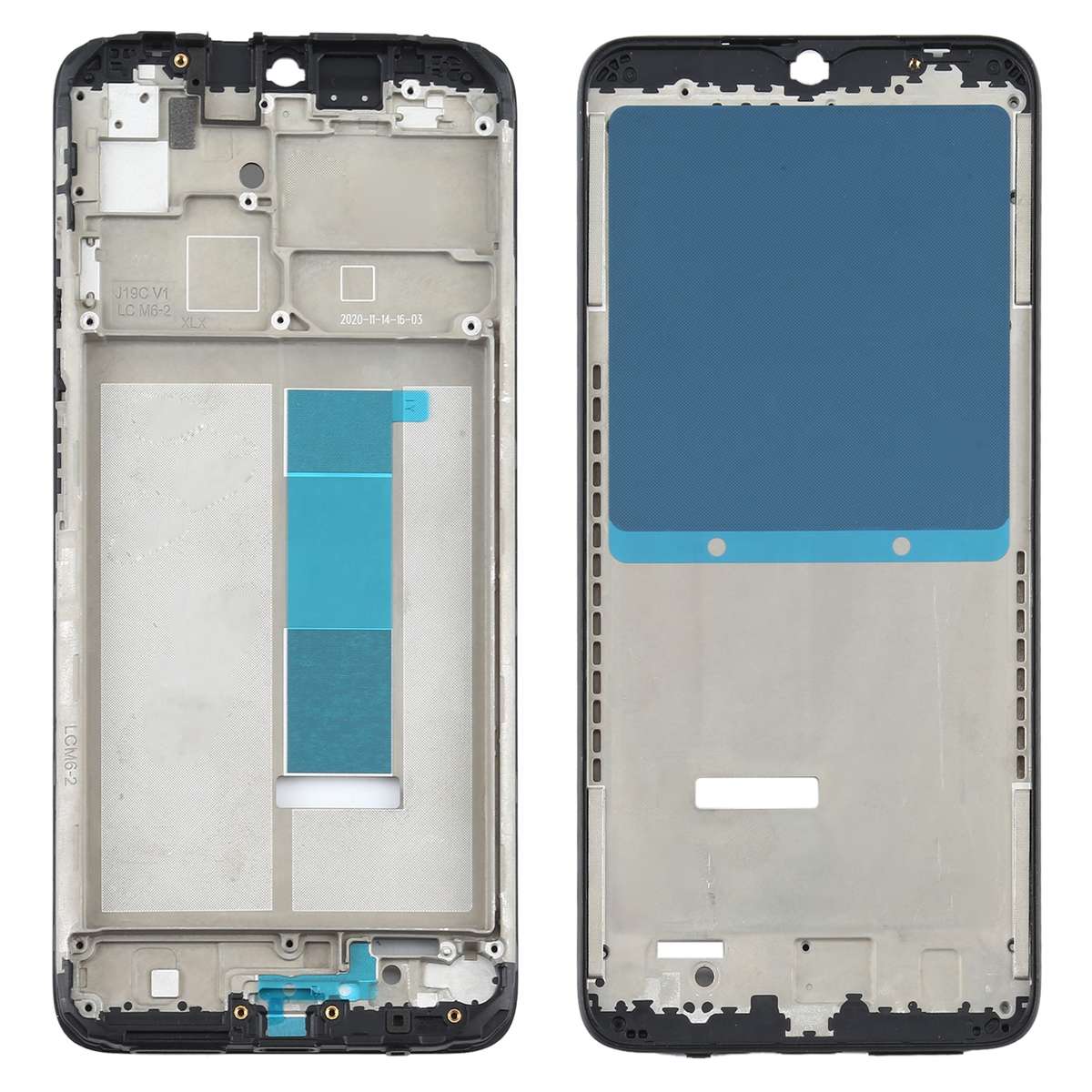 Original Front Housing LCD Frame Bezel Plate for Xiaomi Redmi Note 9 4G