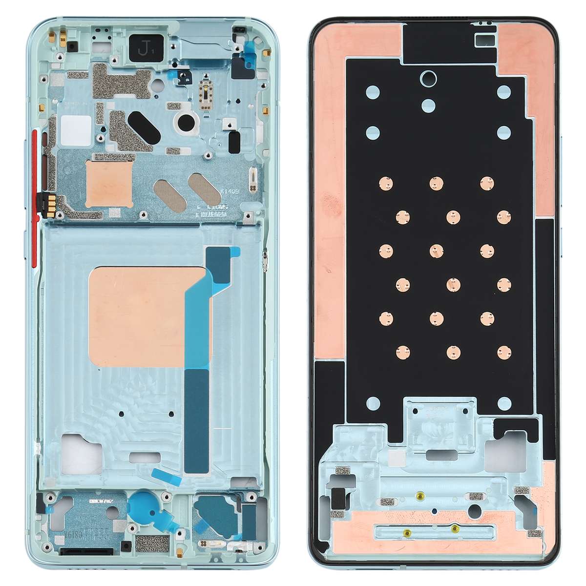 Original Front Housing LCD Frame Bezel Plate for Xiaomi Redmi K30 Ultra M2006J10C(Black)