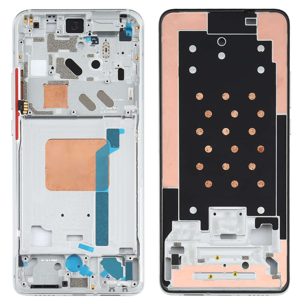 Original Front Housing LCD Frame Bezel Plate for Xiaomi Redmi K30 Ultra M2006J10C(Black)