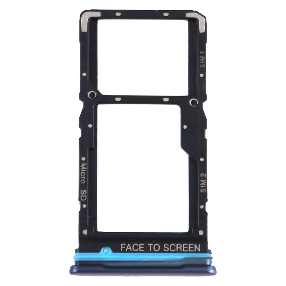 SIM Card Tray + SIM Card Tray / Micro SD Card Tray for Xiaomi Redmi Note 9 Pro 5G M2007J17C (Green)