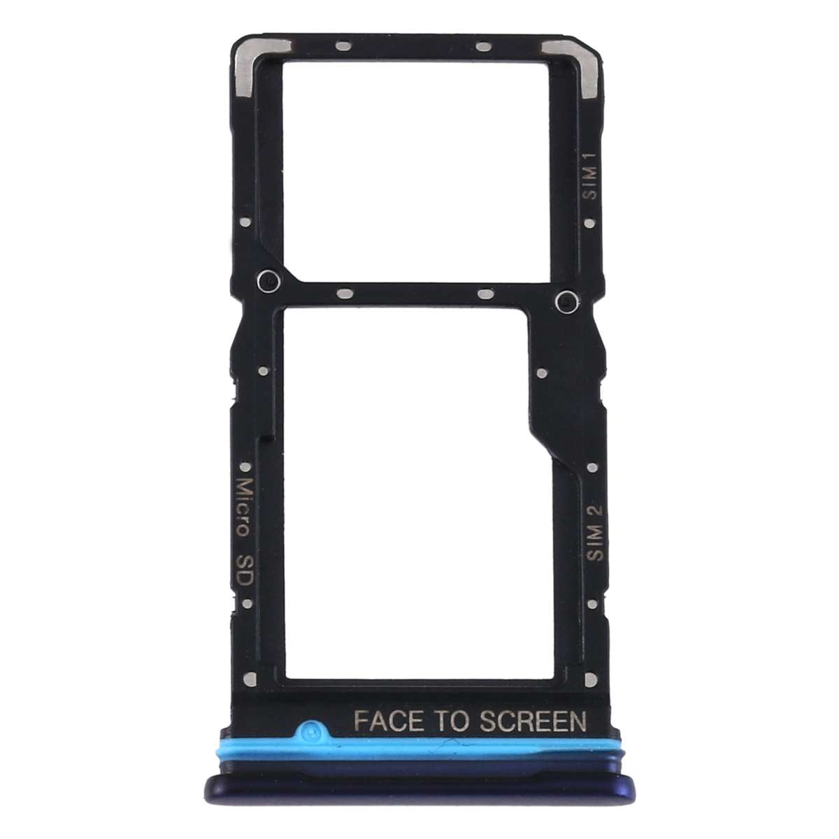 SIM Card Tray + SIM Card Tray / Micro SD Card Tray for Xiaomi Redmi Note 9 Pro 5G M2007J17C (Green)