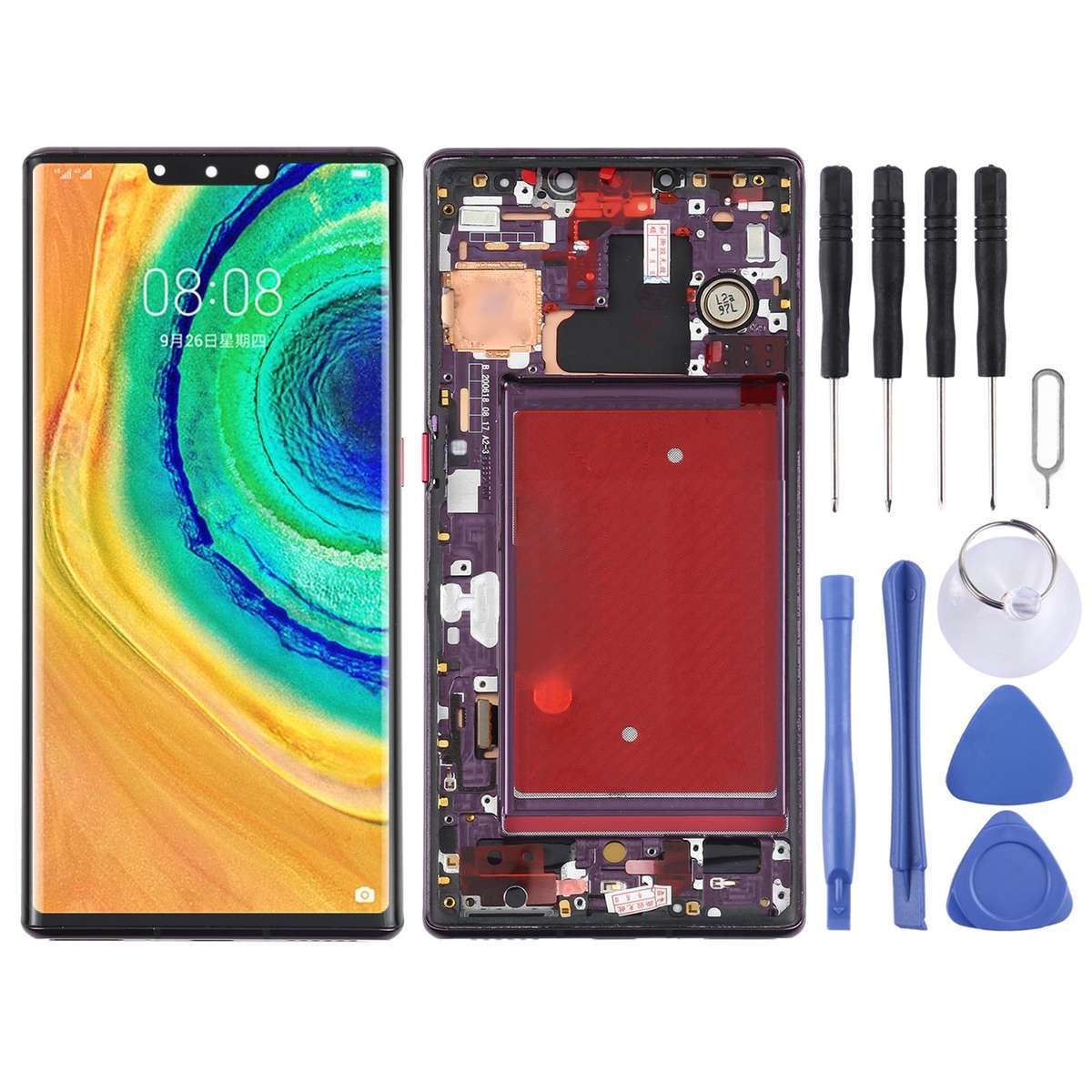 Original OLED LCD Screen for Huawei Mate 30 Pro Digitizer Full Assembly with Frame (Green)