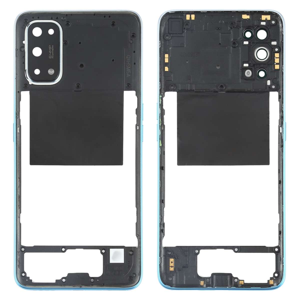 For OPPO Realme X7 Middle Frame Bezel Plate (Blue)