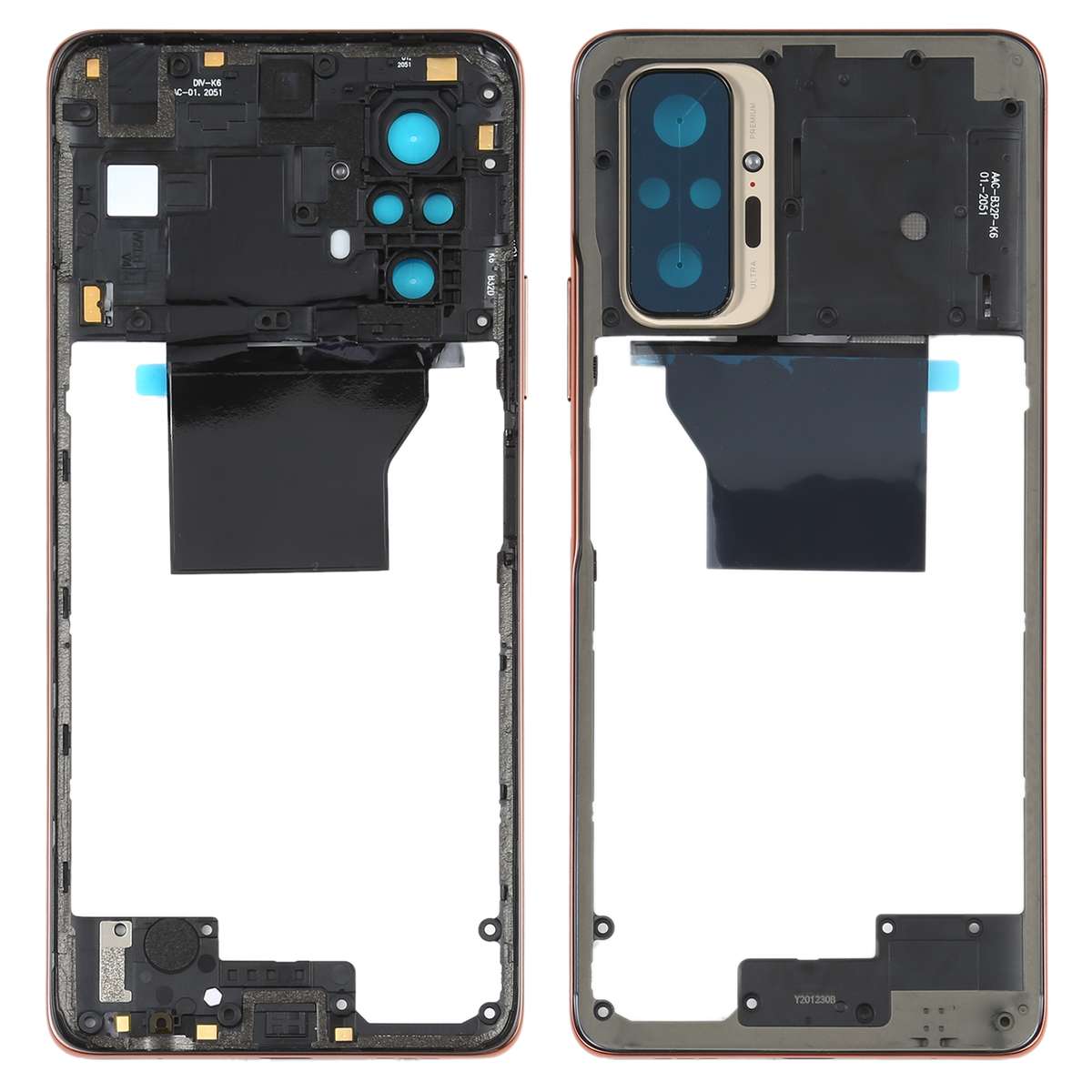 Original Middle Frame Bezel Plate for Xiaomi Redmi Note 10 Pro Max / Redmi Note 10 Pro / Redmi Note