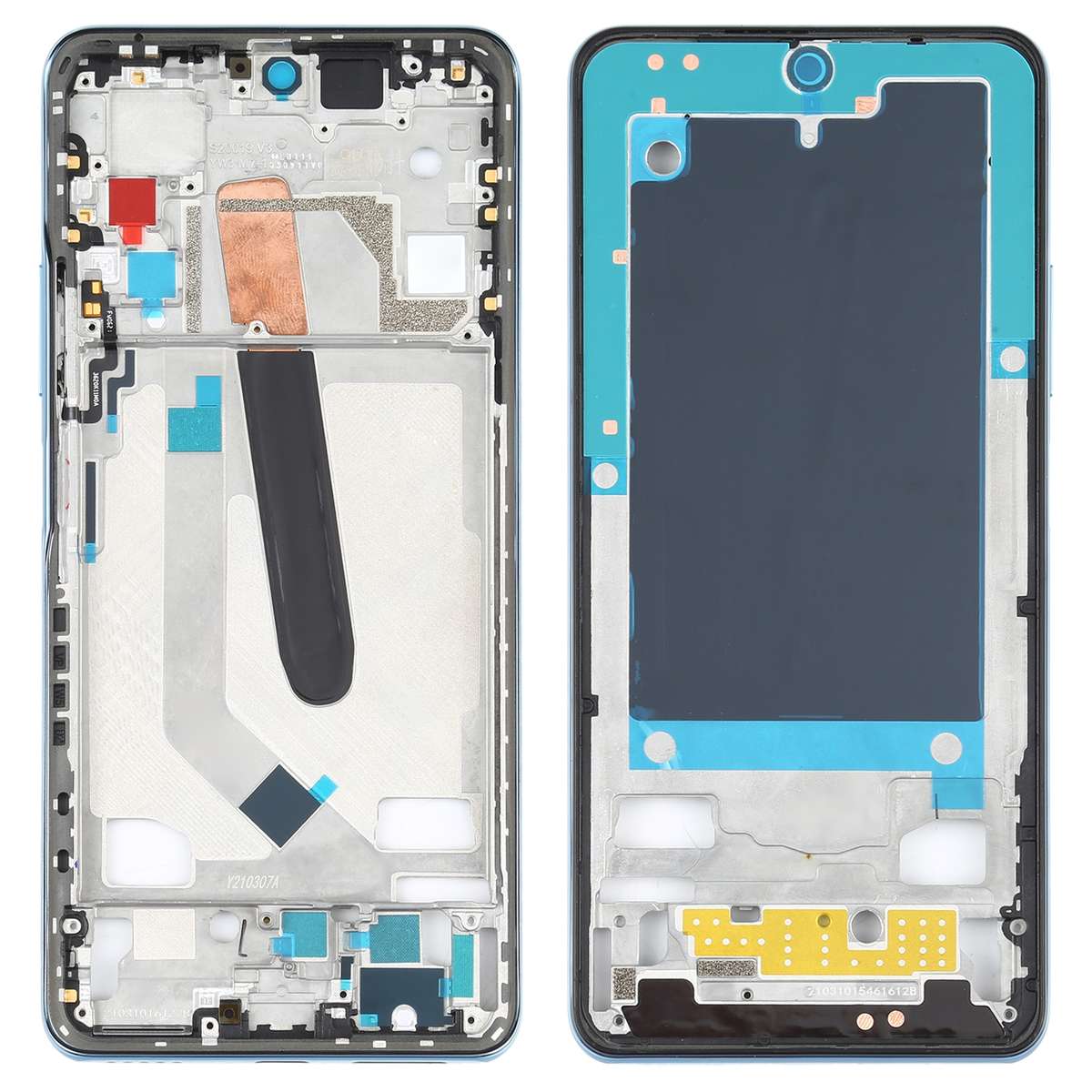 Original Front Housing LCD Frame Bezel Plate for Xiaomi Poco F3 M2012K11AG (Black)