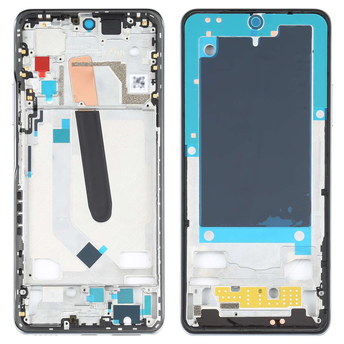 Original Front Housing LCD Frame Bezel Plate for Xiaomi Poco F3 M2012K11AG (Black)