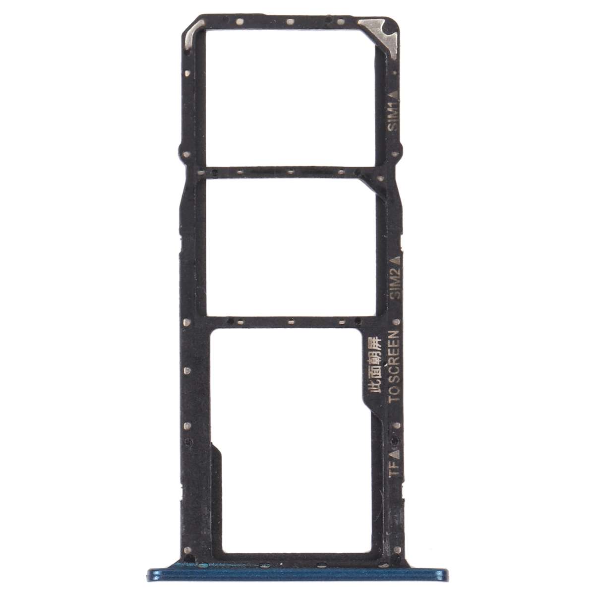 SIM Card Tray + SIM Card Tray + Micro SD Card Tray for Honor 8S 2020 (Black)