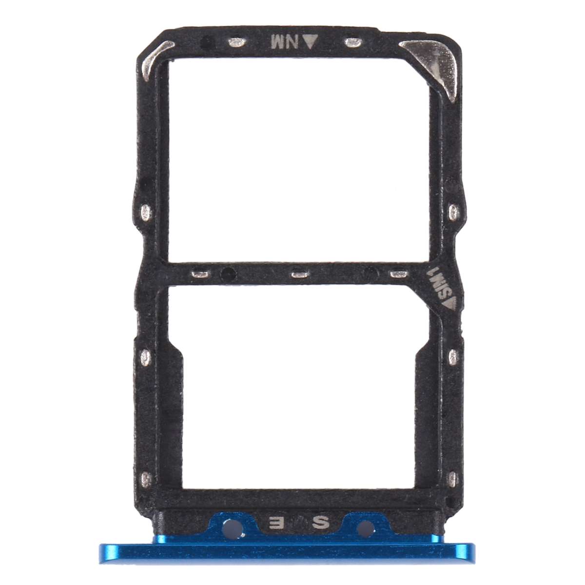 SIM Card Tray + NM Card Tray for Huawei Nova 5 Pro (Blue)