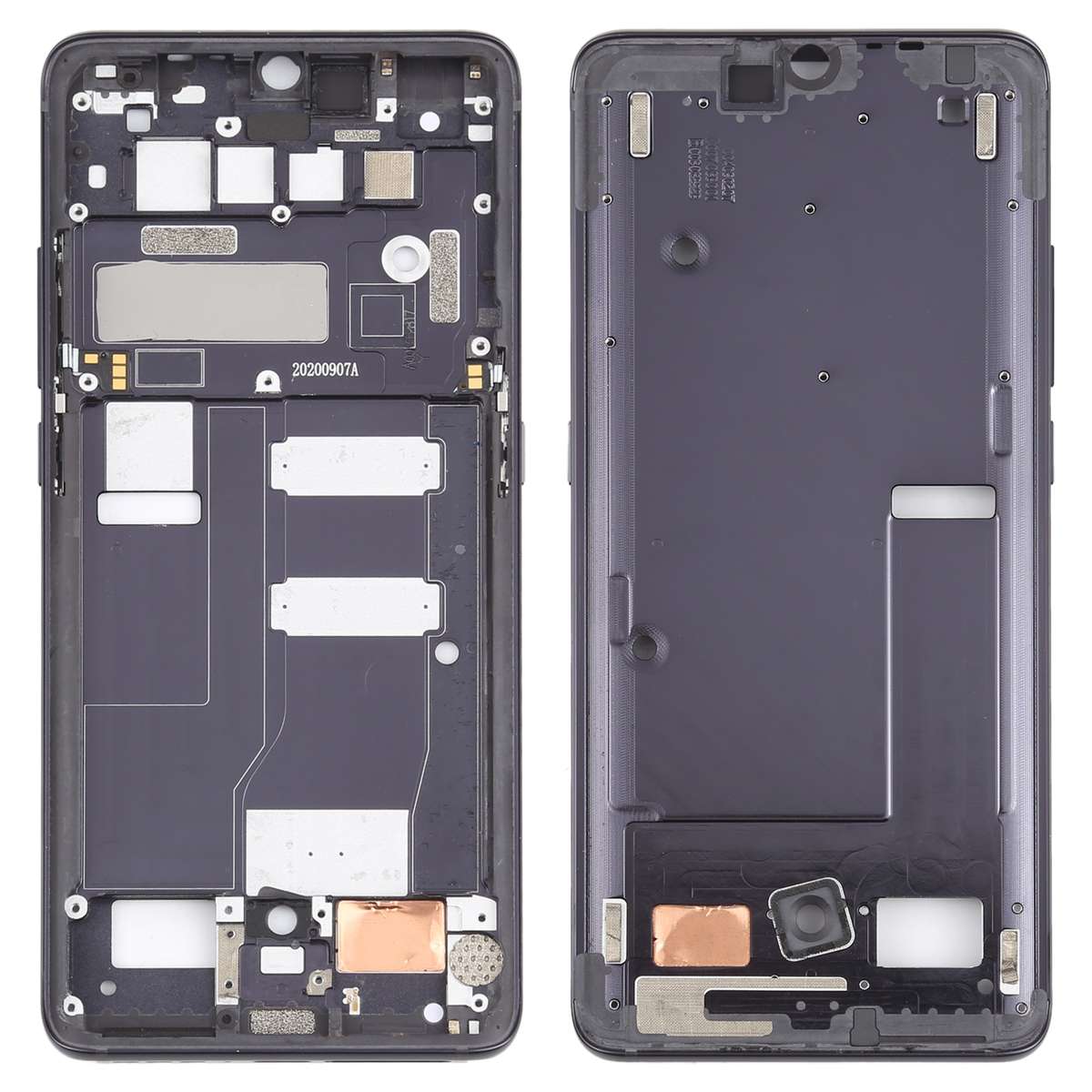 Front Housing LCD Frame Bezel Plate for TCL 10 Pro T799B T799H(Green)