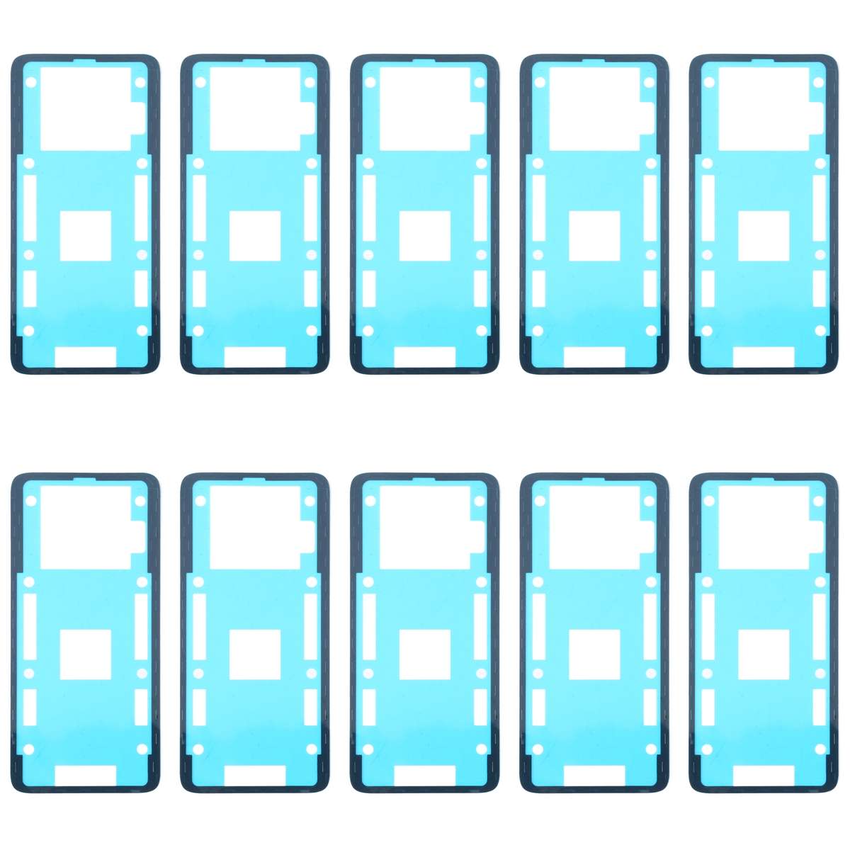 10 PCS Back Housing Cover Adhesive for Xiaomi Redmi Note 9S / Redmi Note 9 Pro(india) / Redmi Note 9