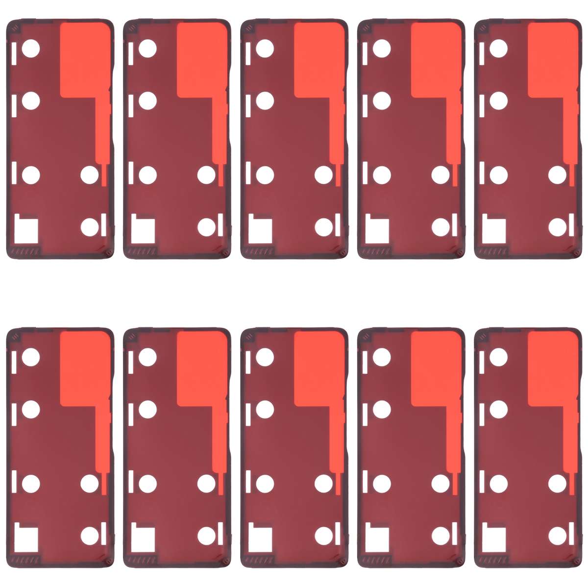 10 PCS Back Housing Cover Adhesive for Xiaomi Redmi Note 10 Pro