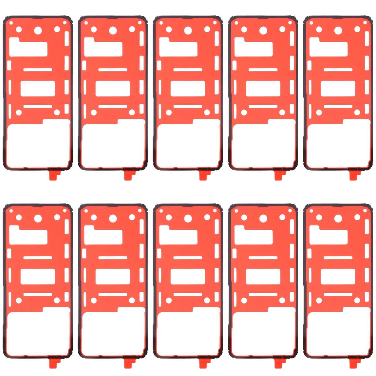 10 PCS Back Housing Cover Adhesive for Xiaomi Mi 11 Pro / Mi 11 Ultra