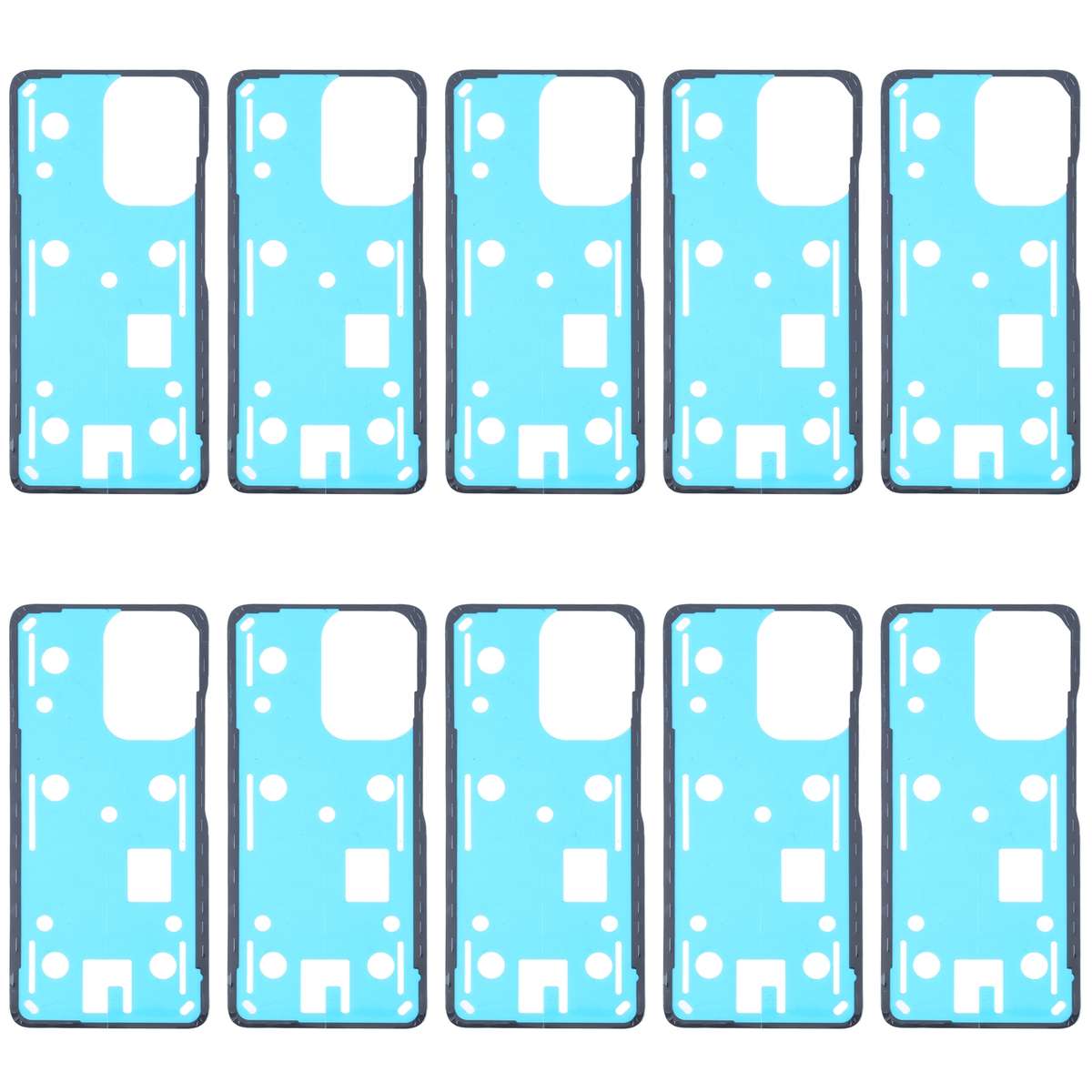 10 PCS Back Housing Cover Adhesive for Xiaomi Redmi K40 Pro / Redmi K40 / Poco F3
