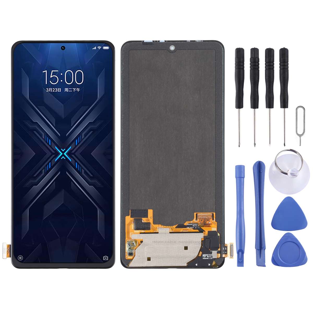 Super AMOLED Original LCD Screen and Digitizer Full Assembly for Xiaomi Black Shark 4 / Black Shark